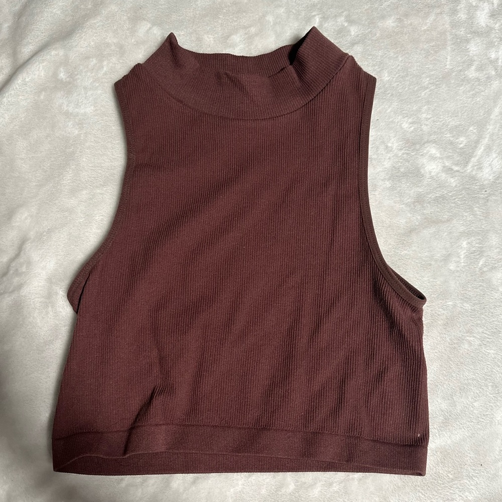 Brown Crop Top